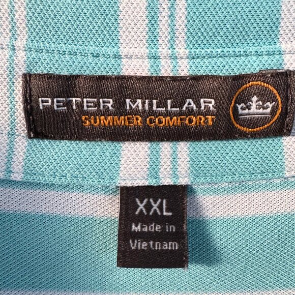 Peter Millar Summer Comfort Stripe Polo XXL - Picture 3 of 7